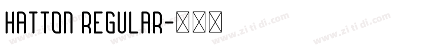 Hatton Regular字体转换
